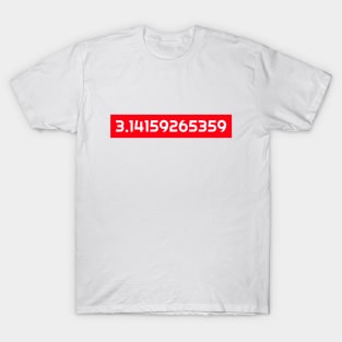 π In Numbers (3.14159265359) T-Shirt